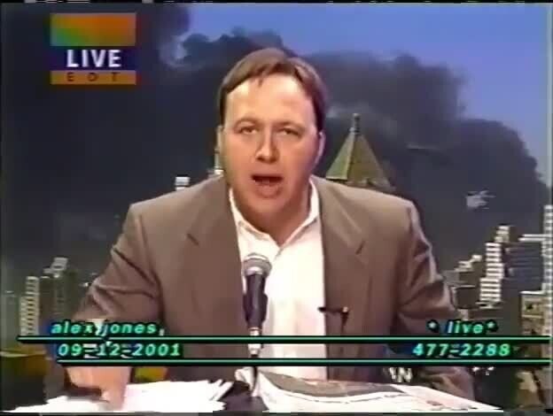 Alex Jones on live public access TV in 2001